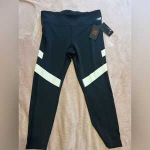 New Balance Charcoal and White Leggings